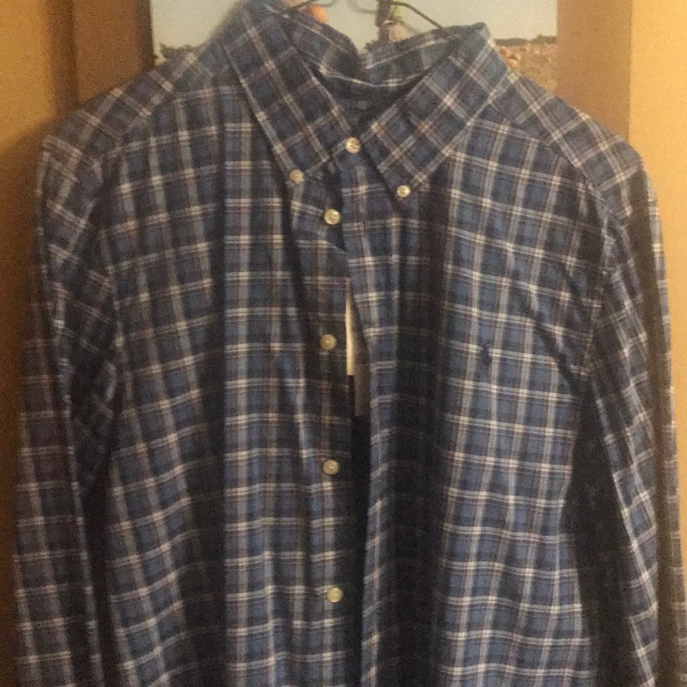 Boys Polo Button Up Long Sleeve Shirt